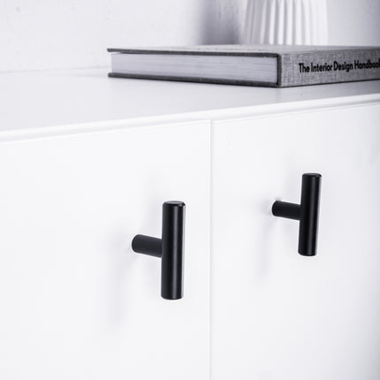 Møbler håndtag &amp; Kabinet greb velegnet til Ikea møbler - rustfrit stål af høj kvalitet T-knop