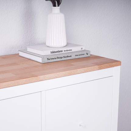 Holzplatte für Ikea Kallax Regal Buche Massivholzplatte
