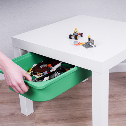 Ikea Lack Tisch Halterung für Trofast Boxen, Holz-Schiene, Halteschiene für Spieltisch, wahlweise inkl. Box